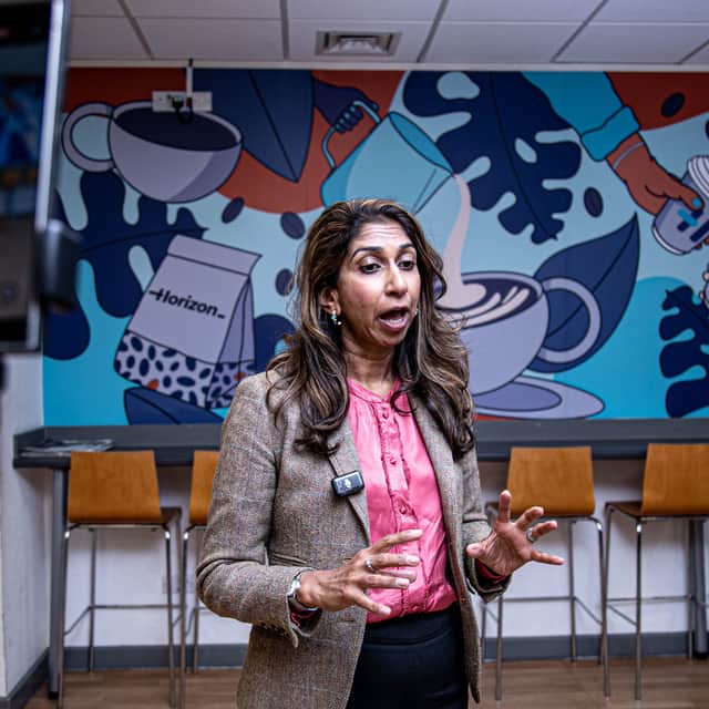 Suella Braverman has called on Havant Borough Council to adopt the Waterlooville Masterplan quickly with national retailers not having the confidence to commit to the town until it does.
