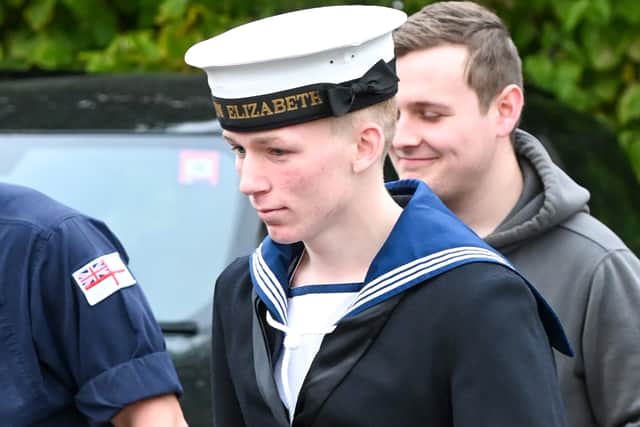 Able Seaman Jake Creek, 19, has been court martialled following a "drunken rampage" at HMS Sultan in Gosport.