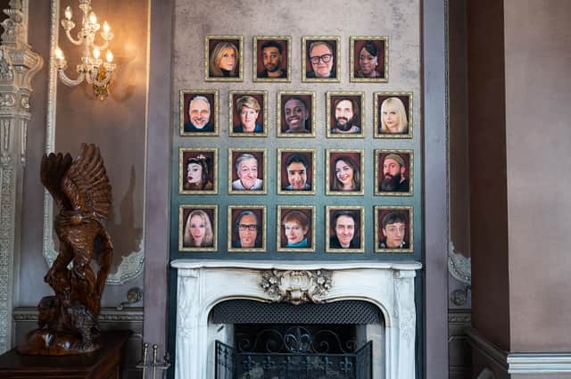 The Celebrity Traitors cast: (top left to bottom right) Kate Garraway, Niko Omilana, Alan Carr, Tameka Empson, Mark Bonnar, Clare Balding, Cat Burns, Joe Wilkinson, Paloma Faith, Ruth Codd, Stephen Fry, Nick Mohammed, Charlotte Church, Joe Marler, Lucy Beaumont, David Olusoga, Celia Imrie, Jonathan Ross and Tom Daley