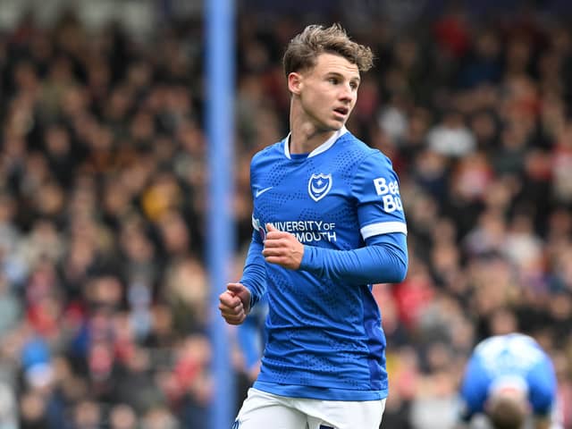 Pompey's Adrian Segecic. Pic: Graham Hunt/ProSportsImages