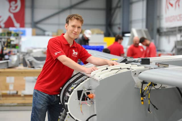 Chief designer Andrew Lock, who drew up the framework for the Windracers Ultra drone.
