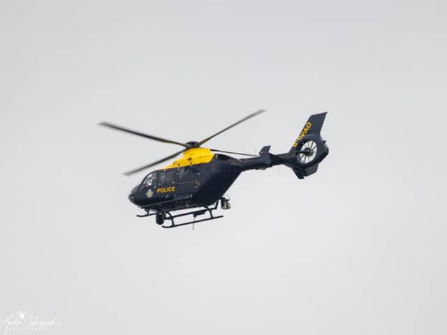 A police helicopter was spotted above Baffins and Milton with a search for a missing person ongoing.