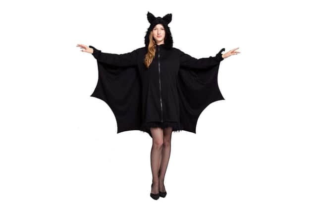 Women's black bat costume