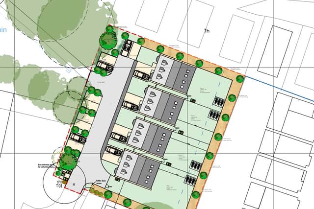 Plans for houses at St Joseph's Close, Locks Heath