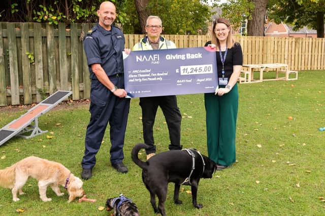 A new dog compound has been opened at the Royal Navy HMS Excellent base on Whale Island.