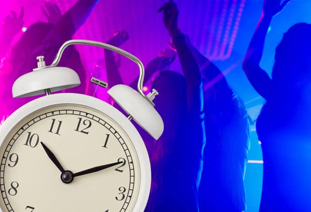 With Daylight Savings Time coming to an end this weekend, does that mean an early finish for the clubbers still going out on a Saturday night?