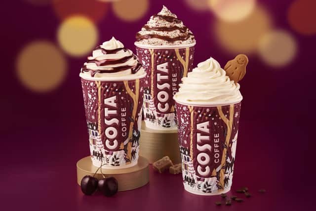 Costa’s brand-new festive drink is the Butter Pecan Cookie Latte