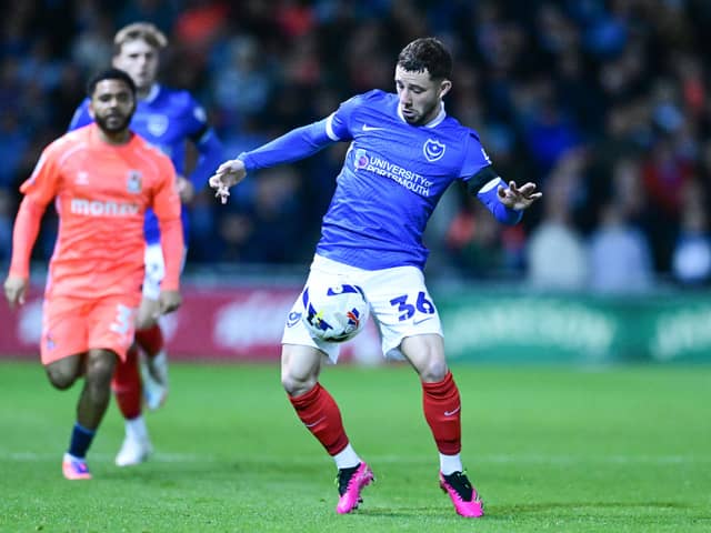 John Mousinho believes it was an improved performance from Conor Chaplin against Coventry. Picture: Dennis Goodwin/ProSportsImages