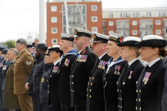 On Thursday, October 23, 2025, the Royal British Legion launched the Hampshire Poppy Appeal outside the Spinnaker Tower in Gunwharf Quays.