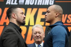 Joseph Parker (L) and Fabio Wardley (R)