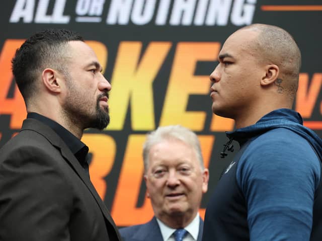 Joseph Parker (L) and Fabio Wardley (R)
