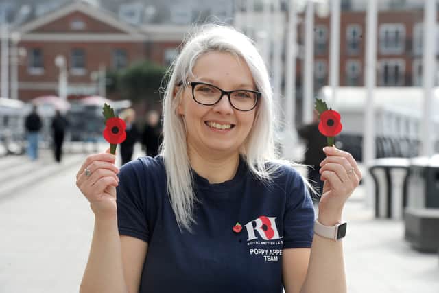 Claire Smith, Poppy Appeal manager for South Hampshire.