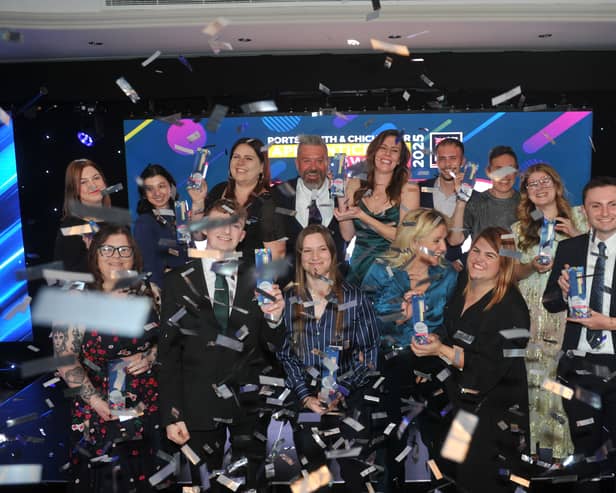 The Portsmouth & Chichester Apprenticeship Awards 2025 ends with a bang as confetti rains down on the winners.