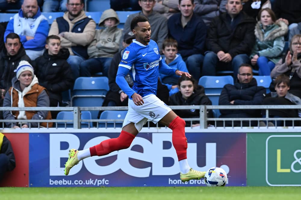 Josh Murphy returned to action for Pompey against Stoke on Saturday. Picture: Graham Hunt/ProSportsImages