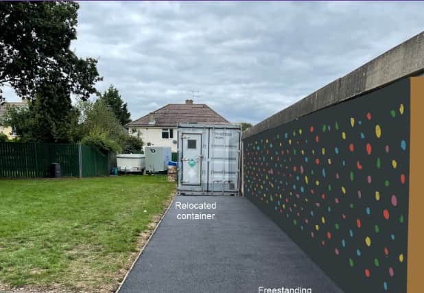 Site plan for 6th Gosport Rowner Air Scout Group hut at Acorn Close, Gosport