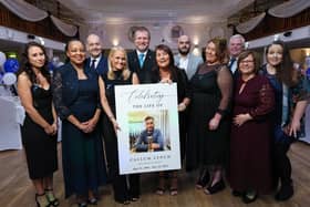 Family, friends and well-wishers before the dinner. Charity fundraising dinner honouring the life of Callum Lynch who died of insulinoma, which took place at the Royal Maritime Club, Queen Street, Portsea.