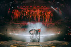 It's been 25 years in the making, but UK boy band Five have returned in style after the first date of their reunion tour in Cardiff overnight.