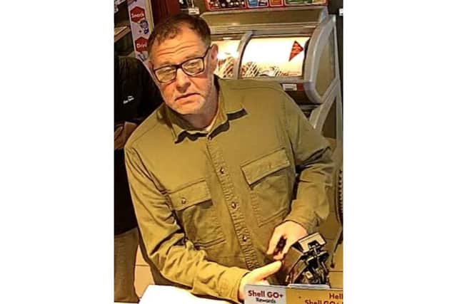 Police have released an image of a man they would like to speak to after a fuel card was fraudulently used at a number of petrol stations between October 2024 and February 2025.