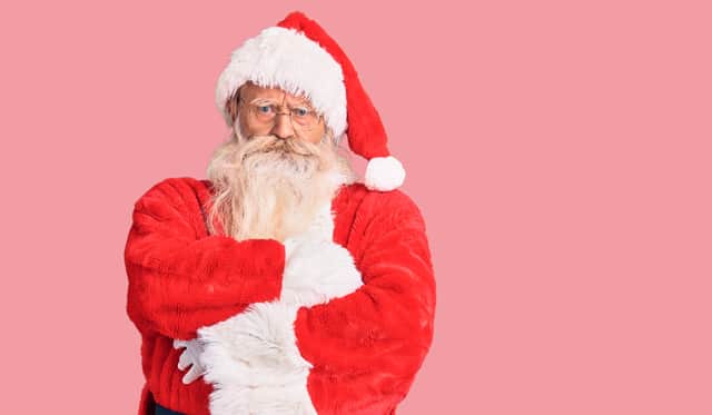 Santa isn't happy at these early Christmas adverts