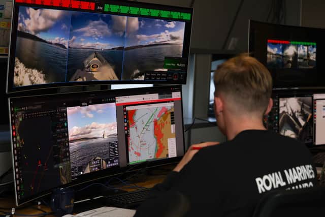 XV Patrick Blackett one of several Royal Navy units taking part in an autonomous operational demonstration.