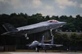 The government does not know how much procuring new F-35A fighter jets for the RAF will cost, the public Accounts Committee has said. Pictured: A USAF Lockheed Martin F-35A Lightning II multi-role fighter lands at RAF Lakenheath on July 22, 2025 in Lakenheath.
