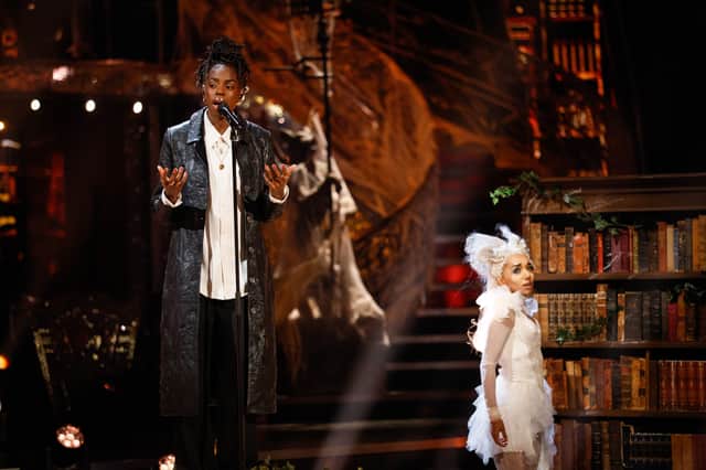 Cat Burns appears on Strictly Come Dancing as tonight's music act.