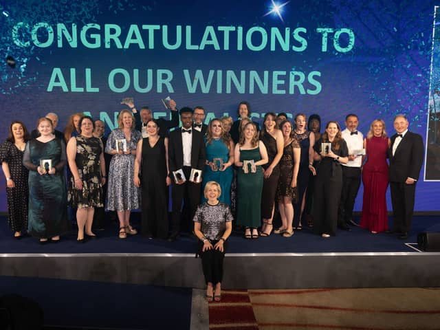 Ann Watson CEO of Enginuity (front) with winners from 2025