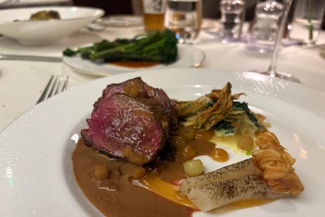 The meals are works of art, says Julie