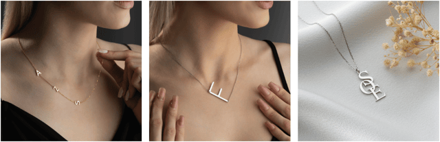 Initial necklaces speak quietly, but powerfully.