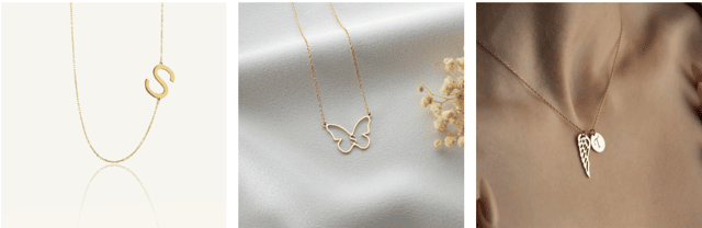 Initial necklaces can be used to celebrate milestones - a first child, a wedding, or a loved one’s memory.
