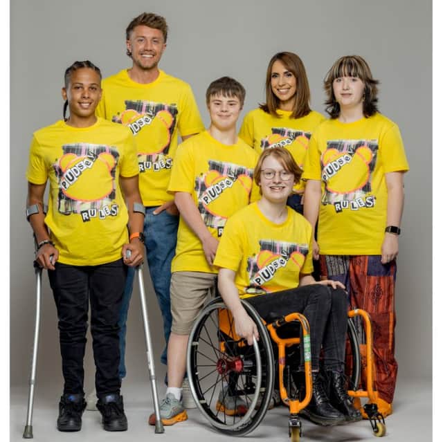 Kat and the rest of The One Show's Challenge Team with mentors Rowan Kemp and Alex Jones.