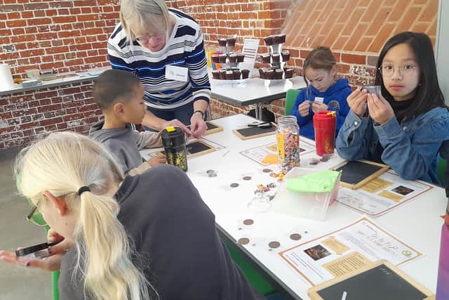 Children found out what lessons would have been like at a Victorian Ragged School in Portsmouth by exploring a maths problem at Aspex in Gunwharf Quays.
