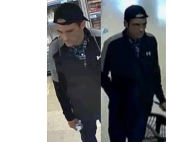 Police would like to speak to this man after £200 worth of steak and other items were stolen from a Co-op in Hedge End.