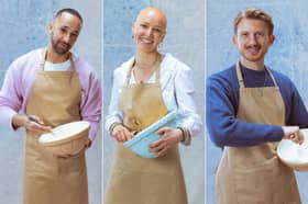 Who will win The Great British Bake Off 2025: Reddit users predict, does Paul Hollywood have a favourite? Aaron, Jasmine and Tom will go head to head during the series 16 Great British Bake Off final. Photo: Channel 4/Love Productions