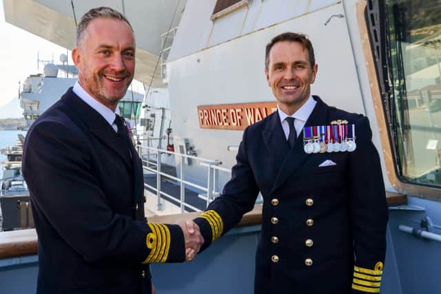 Commanding Officer Captain Will Blackett has handed over command of HMS Prince of Wales to Commanding Officer Captain Ben Power.