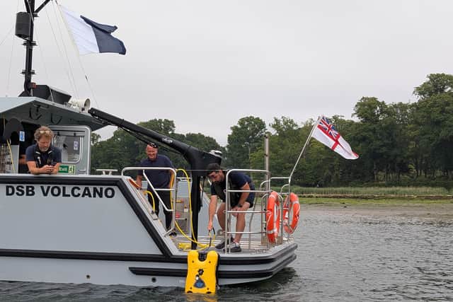 Divers working in the River Hamble.