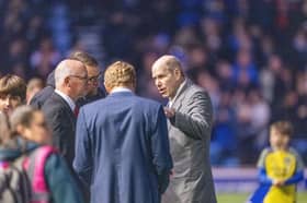 Pompey chairman Michael Eisner and Eric Eisner attended Pompey’s clash with Wrexham in November. Picture: Steve Bailey/ProSportsImages