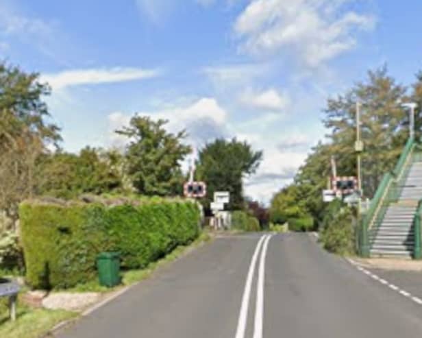 There are delays in the Bosham area after reports of a car crashing into the barriers.