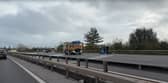 Car fire on the A27.