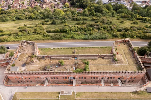 Fort Widley, one of the Palmerston Forts overlooking Portsmouth.