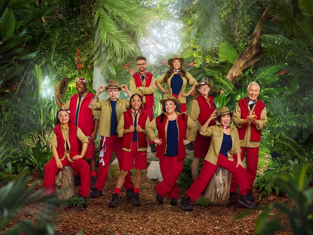 I'm a Celeb cast 2025:  Shona McGarty, Eddie Kadi, Aitch, Alex Scott MBE, Jack Osbourne, Lisa Riley, Kelly Brook, Angry Ginge, Ruby Wax OBE and Martin Kemp.