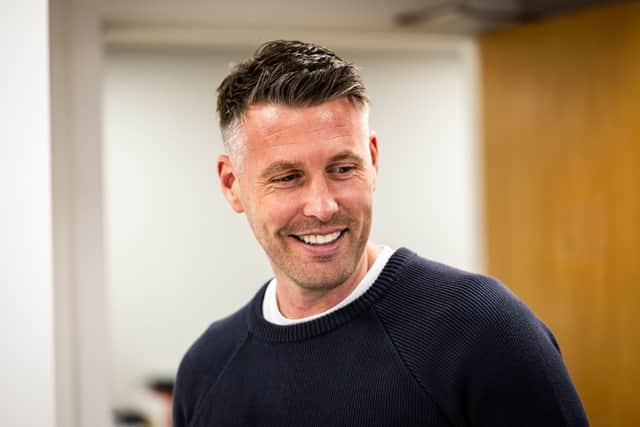 Rob Edwards, the new Wolverhampton Wanderers Head Coach reacts at Sir Jack Hayward Training Ground on November 12, 2025 in Wolverhampton, England.