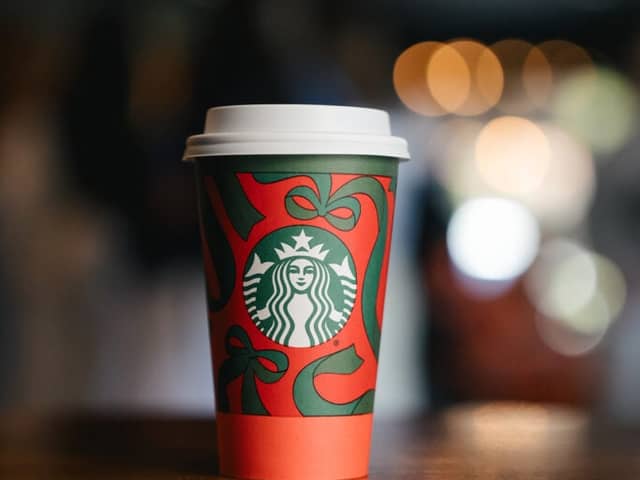 Starbucks has released its new festive red cups in UK stores today (Thursday November 13)
