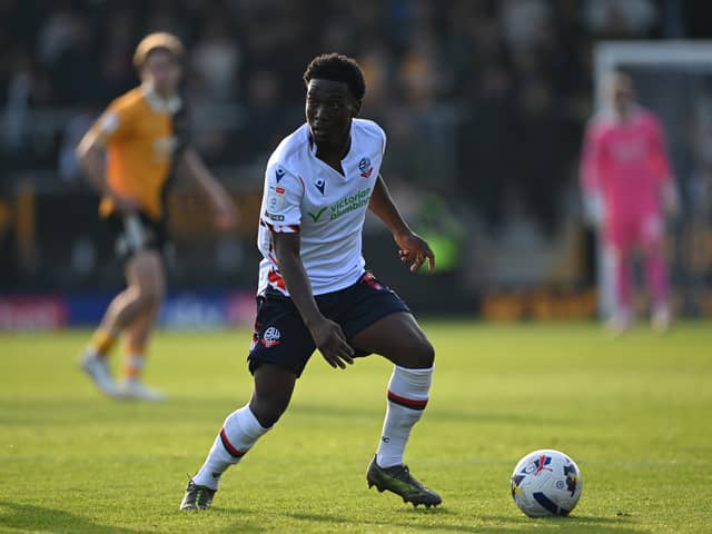 Brighton's Amario Cozier-Duberry is making a big impression at Bolton. Pic: Getty