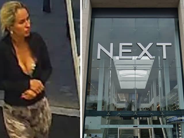 Police wish to speak to this woman after hundreds of pounds worth of children's clothes were stolen from Next in Hedge End.