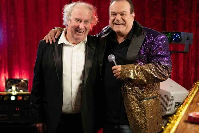 EastEnders legend Shaun Williamson, right, played Barry Evans in the BBC soap.