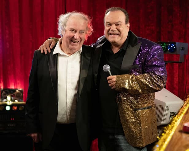 EastEnders legend Shaun Williamson, right, played Barry Evans in the BBC soap.
