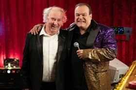 EastEnders legend Shaun Williamson, right, played Barry Evans in the BBC soap.