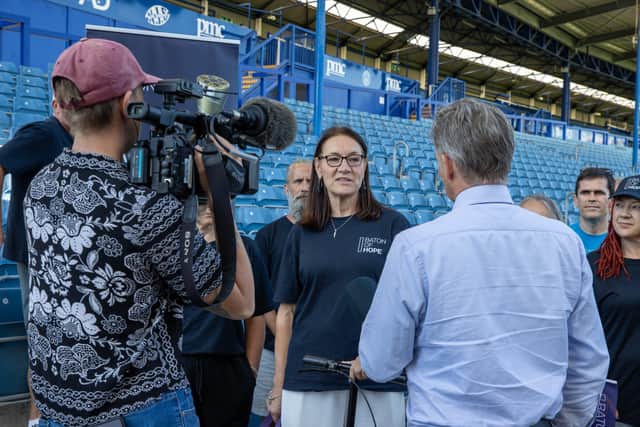 Pictured - Lara Kynvin, Project Lead for Portsmouth Baton of Hope pictured at the event's launch earlier this year