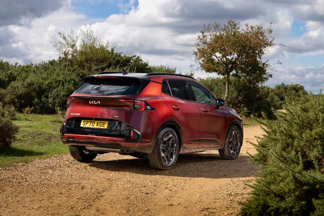 It's far more conventional from the rear - and actually quite attractive